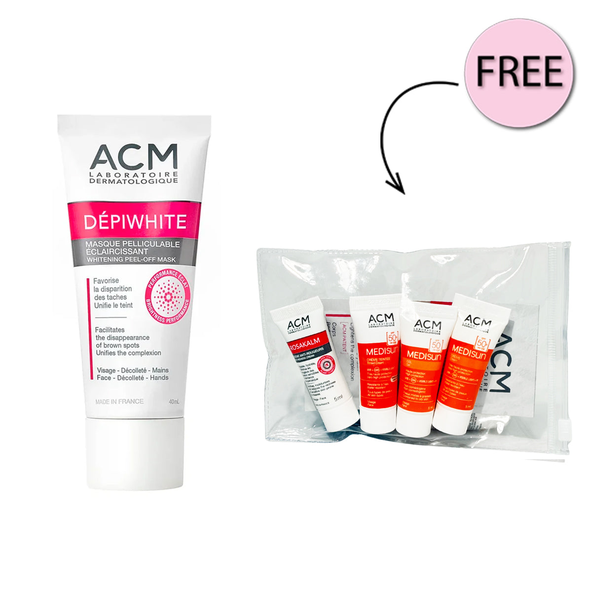 Acm Depiwhite Peel-off Mask 40ml + Free Samples